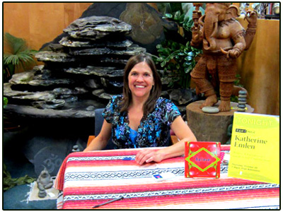 Katharine signing books at East West bookshop in MOuntain View California